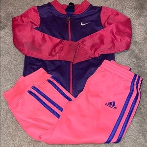 Used condition, girls size 4T jacket and pants